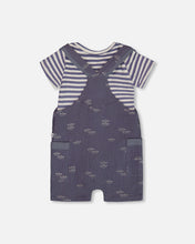 Load image into Gallery viewer, Deux Par Deux Muslin Shortall and Onesie Paper Boats
