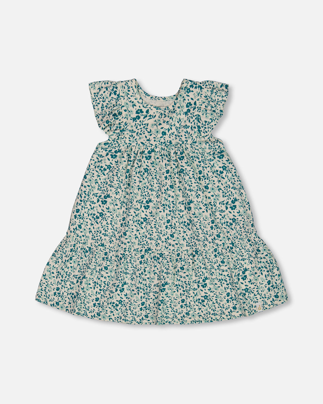 Deux Par Deux Ditsy Blue Print Dress