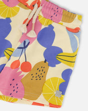 Load image into Gallery viewer, Deux Par Deux Fruit Print Terry Shorts
