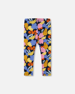 Deux Par Deux Fruit and Flower Print Capri