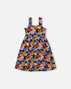 Deux Par Deux Fruit and Flower Print Dress