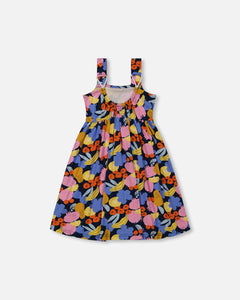 Deux Par Deux Fruit and Flower Print Dress