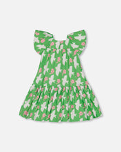 Load image into Gallery viewer, Deux Par Deux Dove Print Dress with Flounce Sleeves
