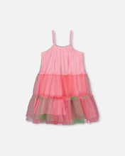 Load image into Gallery viewer, Deux Par Deux Gradient Pink to Green Tulle Dress
