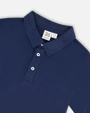 Load image into Gallery viewer, Deux Par Deux Polo Shirt Navy Blue
