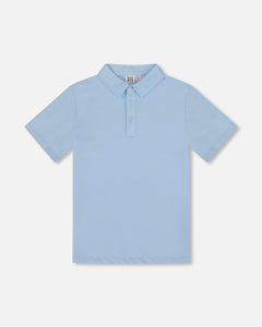 Deux Par Deux Polo Shirt Pale Blue