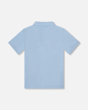 Load image into Gallery viewer, Deux Par Deux Polo Shirt Pale Blue
