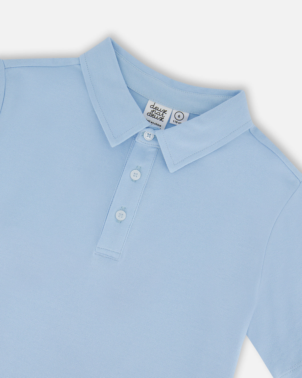 Deux Par Deux Polo Shirt Pale Blue