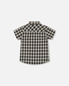 Deux Par Deux Check Print Shirt