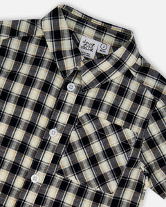 Deux Par Deux Check Print Shirt