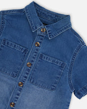 Load image into Gallery viewer, Deux Par Deux Light Navy Denim Shirt
