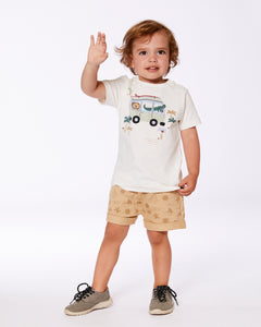 Deux Par Deux Beach Animals Tee and Short