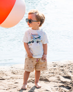 Deux Par Deux Beach Animals Tee and Short