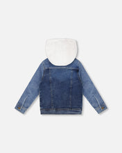 Load image into Gallery viewer, Deux Par Deux Hooded Jean Jacket
