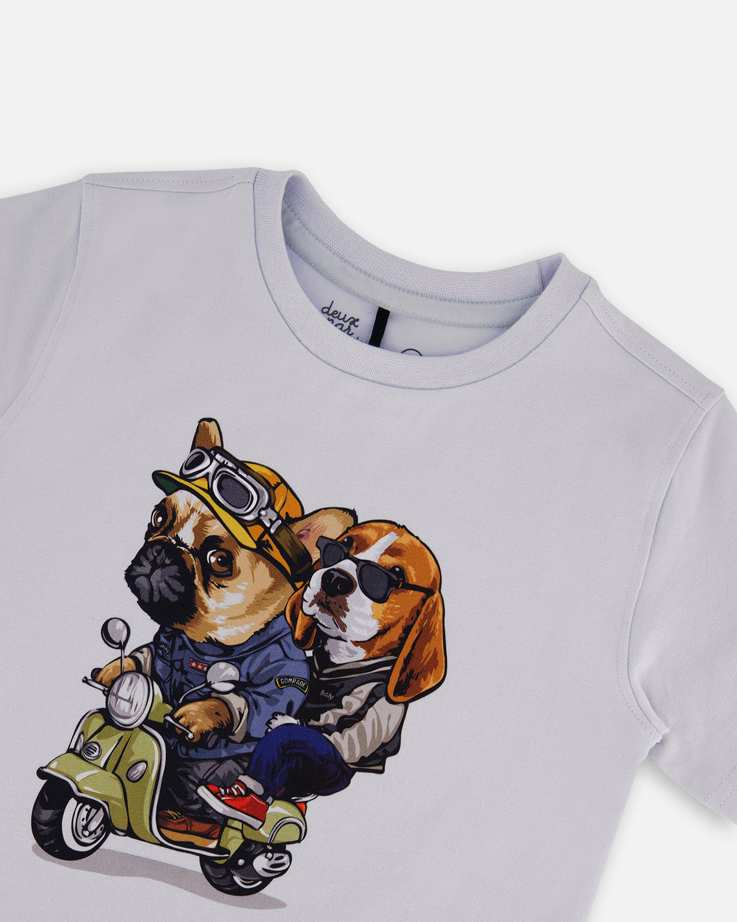 Deux Par Deux Riding Pug and Beagle Tee