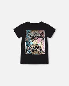 Deux Par Deux Roar Dinosaur Tee