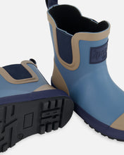 Load image into Gallery viewer, Deux Par Deux Short Rain Boots Aegean Blue
