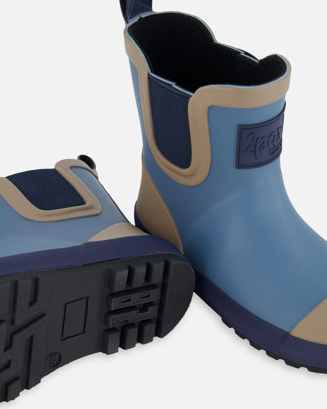 Deux Par Deux Short Rain Boots Aegean Blue