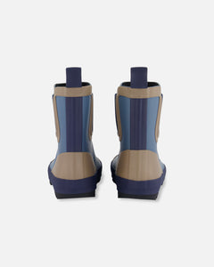 Deux Par Deux Short Rain Boots Aegean Blue