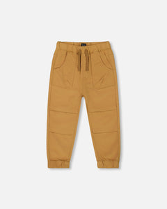 Deux Par Deux Stretch Twill Jogger Doe