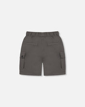 Load image into Gallery viewer, Deux Par Deux Cargo Pocket Shorts Pewter
