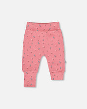 Load image into Gallery viewer, Deux Par Deux Onesie and Grow Pant Pink Floral
