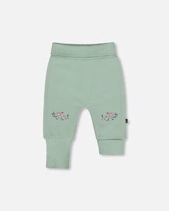 Deux Par Deux Onesie and Jade Green Grow Pant