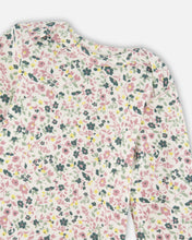 Load image into Gallery viewer, Deux Par Deux Onesie and Grow Pant Off White Floral
