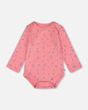 Load image into Gallery viewer, Deux Par Deux Onesie and Grow Pant Pink Floral
