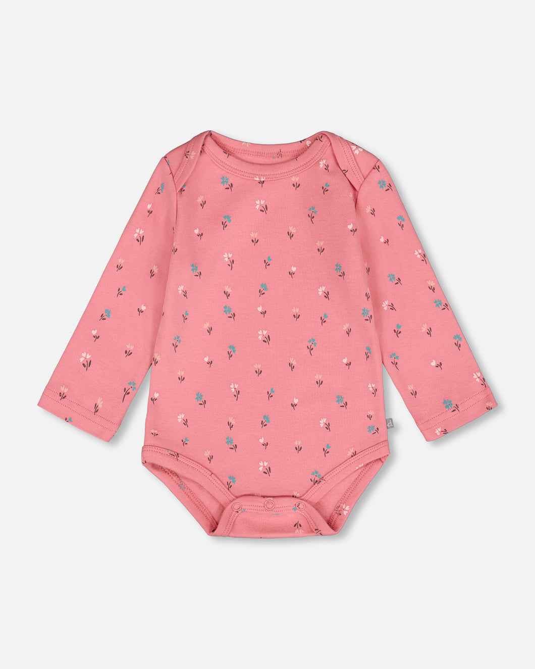 Deux Par Deux Onesie and Grow Pant Pink Floral