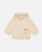 Load image into Gallery viewer, Deux Par Deux Plush Hoodie Bunny Pocket
