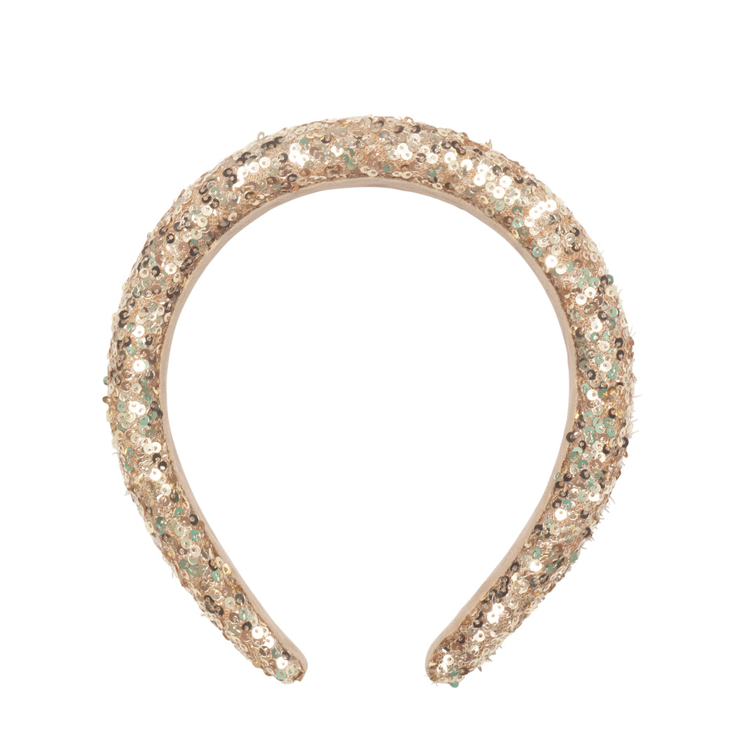 Rockahula Gold Sequin Padded Headband