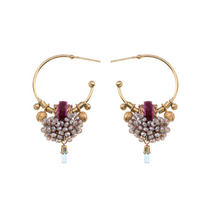 Ayala Bar Berry Blush, Rosmoke Earrings