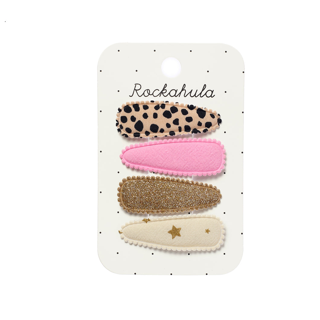 Rockahula Leopard Fabric Clip Set