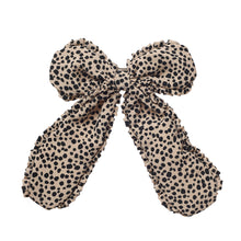 Load image into Gallery viewer, Rockahula Leopard Love Frilly Bow Clips
