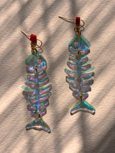 Load image into Gallery viewer, Dconstruct Fishbone Earrings Iridescent
