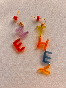 Dconstruct Pronoun Earrings