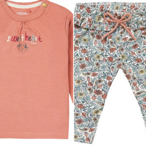 Noppies Rosy Sweetheart Tee and Print Pant