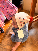 Load image into Gallery viewer, Petit Lem Poppy Print Baby Bonnet
