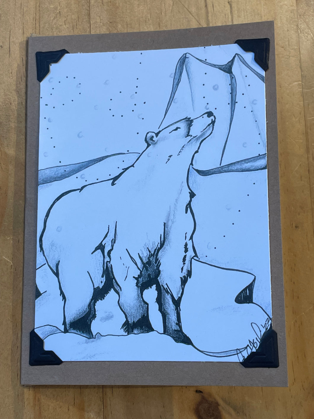 Iconic Winter Polar Bear Card