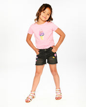 Load image into Gallery viewer, Deux Par Deux Black Denim Shorts
