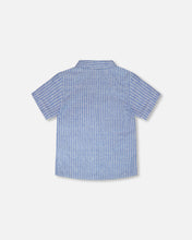 Load image into Gallery viewer, Deux Par Deux Stripe Chambray Shirt
