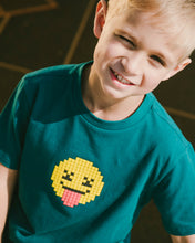 Load image into Gallery viewer, Deux Par Deux Pixel Smiley Face Tee
