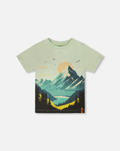 Load image into Gallery viewer, Deux Par Deux Mountain Print Tee
