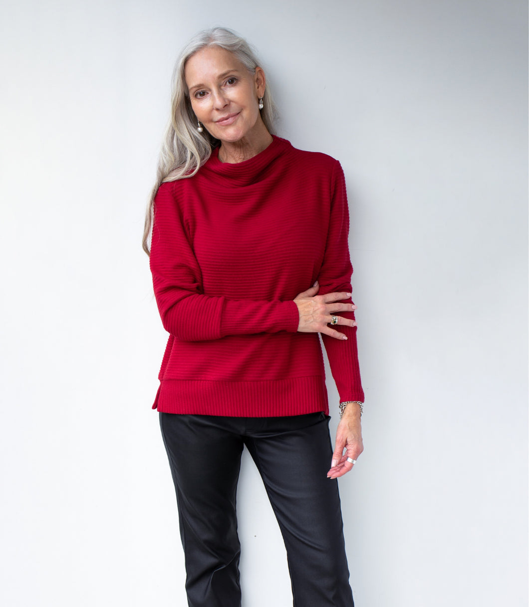 Brenda Beddome Mock Neck Ottoman Sweater