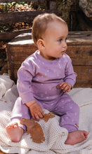 Load image into Gallery viewer, Deux Par Deux Purple Heart Floral Print Top and Pant
