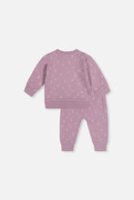 Load image into Gallery viewer, Deux Par Deux Purple Heart Floral Print Top and Pant
