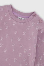 Load image into Gallery viewer, Deux Par Deux Purple Heart Floral Print Top and Pant
