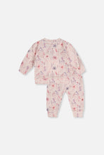 Load image into Gallery viewer, Deux Par Deux Pink Floral Top and Pant
