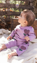 Load image into Gallery viewer, Deux Par Deux Intarsia Knit Playsuit Lavender
